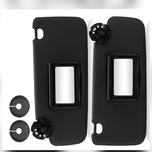 Left Driver & Right Passenger Side Black Sun Visor Fit for Chevrolet Chevy Cruze